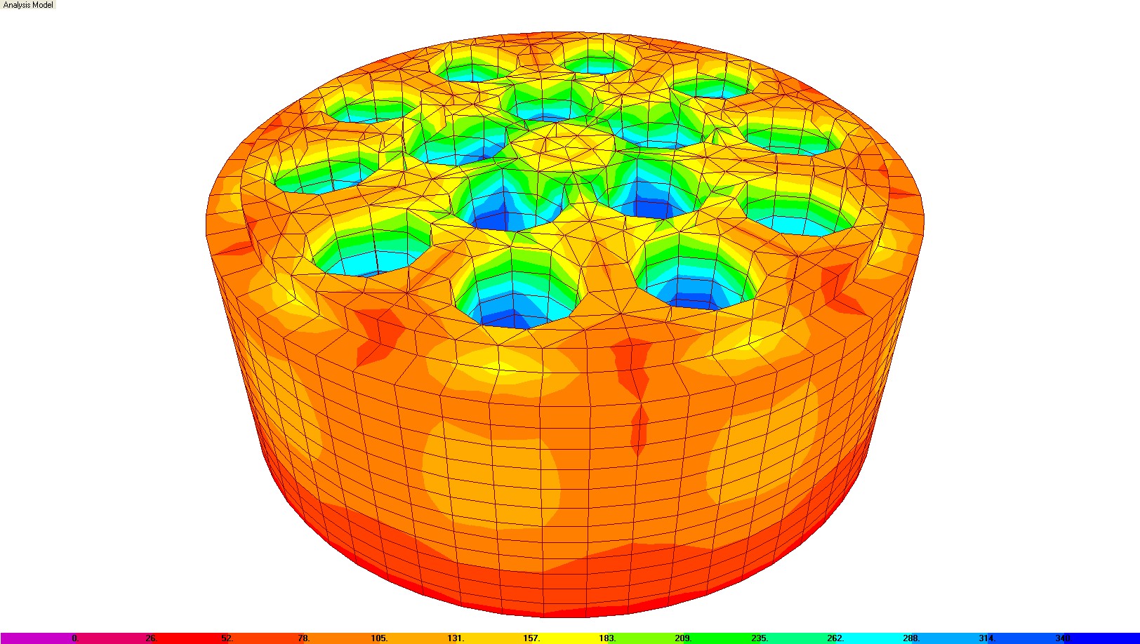 Analisi FEM di un componente meccanico per sistemi di precompressione